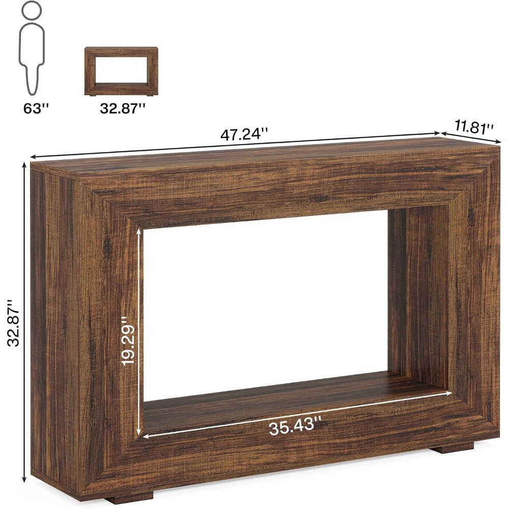 Meja Konsol Farmhouse 47 Inci  - Storage & Organization ulasan dan harga