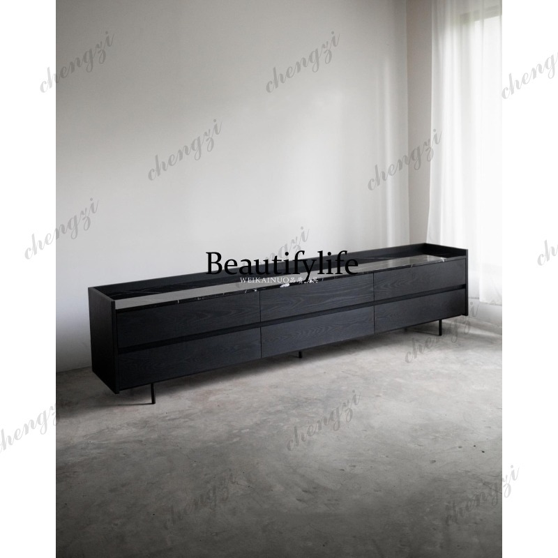 Lemari TV Marmer Desainer N178 - Storage & Organization ulasan dan harga